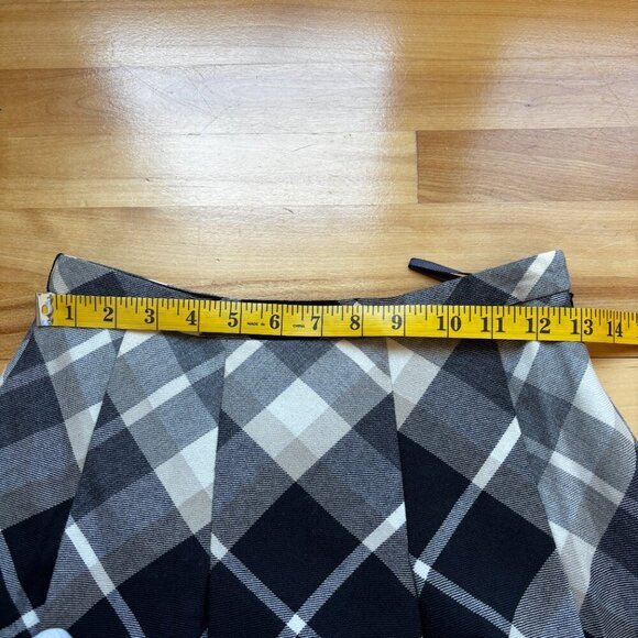 Burberry Blue Label Plaid Wool Skirt Size 38 (US 4) Red & Black Checkered - Picture 2 of 10